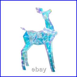 Member's Mark Pre-Lit Prismatic Deer Family Holiday Decor, Set of 3