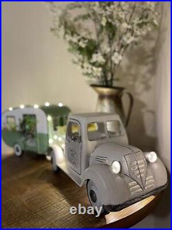 Members Mark LED Light-Up Vintage Truck and Camper White Farmhouse Decor