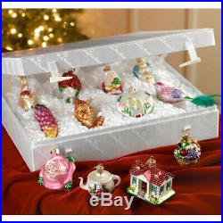 Merck Family’s Old World Christmas Bride’s Tree Glass Ornament Collection 12 pcs