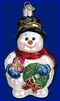 Merck Old World Christmas Ornament Lumpy Snowman #24093