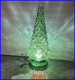 Mercury Glass Kaleidoscope Lighted Christmas Tree Valerie Parr Hill 16 Green