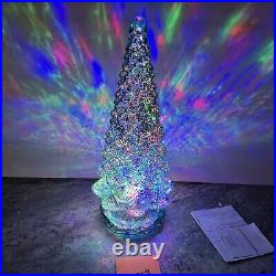Mercury Glass Kaleidoscope Lighted Christmas Tree Valerie Parr Hill 16 Icy Blue