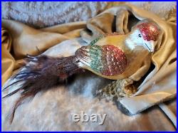 Mercury glass bird ornament Clip On MINT PERFECT 9 LARGE LOT OF 3 VINTAGE MINT Mercury glass bird ornament Clip On MINT PERFECT 9 LARGE LOT OF 3 VINTAGE MINT