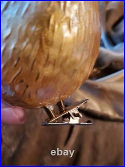 Mercury glass bird ornament Clip On MINT PERFECT 9 LARGE LOT OF 3 VINTAGE MINT Mercury glass bird ornament Clip On MINT PERFECT 9 LARGE LOT OF 3 VINTAGE MINT