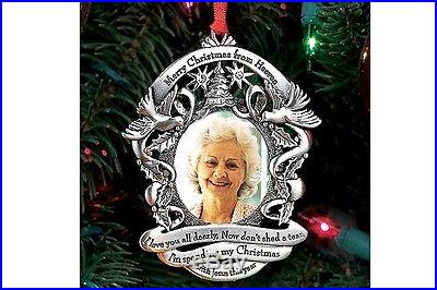 Merry Christmas From Heaven Photo Ornament, Loved One Memorial Tree Decoration