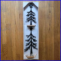 Merry Moments Sculpted Black Finish Reindeer & Tree Set (6pc) Pottery Barn Dupe