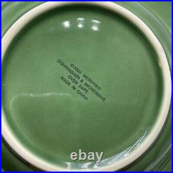 Mervyn’s 2003 Christmas Poinsettia Green & Red Plates Bowls Mugs 8 Settings