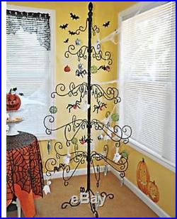 Metal Halloween Christmas Tree Holiday Ornament Photo Display Garden Iron Stand
