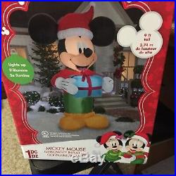 Mickey Mouse Disney 9 Foot Inflatable Christmas Blowup Lighted Airblown Inflatab