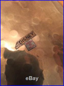 Mickey Mouse Disney World Brass Accessory Fireplace Log or Magazine Holder