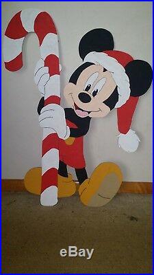 Mickey mouse Christmas wooden lawn Ornament