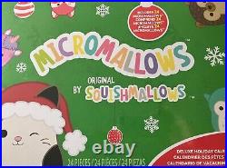 Micromallows 2.5” Squishmallows Deluxe Holiday Calendar 2024 24pc NewithSealed