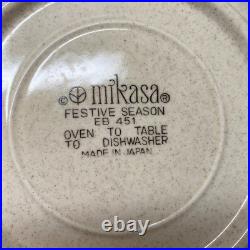 Mikasa Festive Season Green Trim Scalloped Christmas Tree EB-451 Bowl 10
