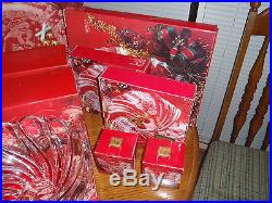 Mikasa Holiday Crystal Serving Ware 20 Piece Set