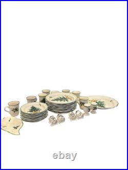 Miksa Festive Season Christmas Serving Plates And Mugs 36 Pieces Set