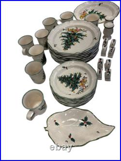 Miksa Festive Season Christmas Serving Plates And Mugs 36 Pieces Set