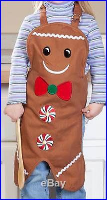 Miles Kimball Kids Gingerbread Apron, Brown