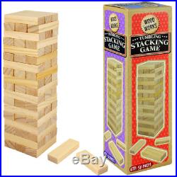 Mini Tumbling Stacking Tower Wood Game Toy Boy Girl Christmas Stocking Filler