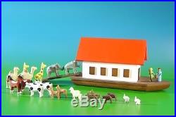Miniatur Arche Noah, 23-teilig Figurengröße ca 2,6 cm NEU Weihnachtsfiguren Hol