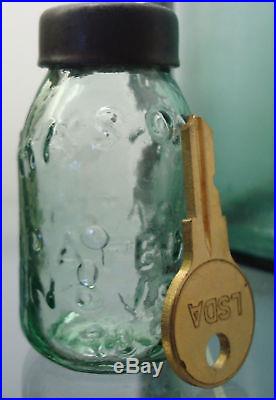 Miniature Mason's Patent Canning Fruit Jar Mini Light Globes ORNAMENTS Set of 12