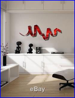 Modern Contemporary Abstract Sculpture Decor Cardinal Wall Twist by Jon Allen
