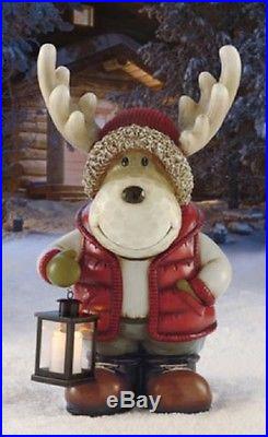 Moose LED Lantern Light Christmas Holiday Indoor Outdoor Decor Decoration Home