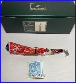 Mostowski Russian Santa Blown Glass Christmas Ornament with Box Poland NM#63515