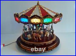 Mr Christmas 16 Marquee Large Deluxe Carousel Xmas Decorations Plays 40 songs