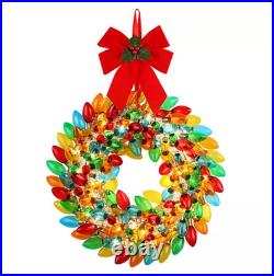 Mr. Christmas 17 Bulb Wreath Warm White Steady or Twinkle H347799 NEW Mr. Christmas 17 Bulb Wreath Warm White Steady or Twinkle H347799 NEW