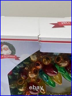 Mr. Christmas 17 Bulb Wreath Warm White Steady or Twinkle H347799 NEW Mr. Christmas 17 Bulb Wreath Warm White Steady or Twinkle H347799 NEW