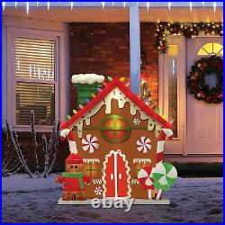 Mr. Christmas Blow Mold Gingerbread House Outdoor Decoration