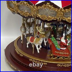 Mr. Christmas Deluxe Carousel Musical Animated Indoor Christmas Decoration 17