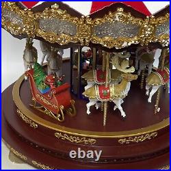 Mr. Christmas Deluxe Carousel Musical Animated Indoor Christmas Decoration 17