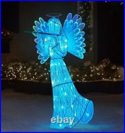 Mr Christmas Fiber Optic Animated Angel 6 Hr Timer In/Outdoor SEE VIDEO