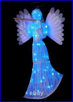 Mr Christmas Fiber Optic Animated Angel 6 Hr Timer In/Outdoor SEE VIDEO