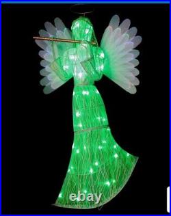 Mr Christmas Fiber Optic Animated Angel 6 Hr Timer In/Outdoor SEE VIDEO