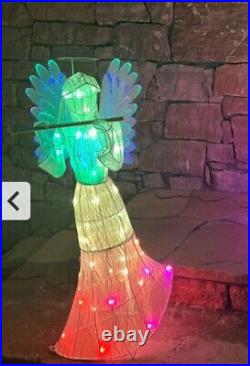 Mr Christmas Fiber Optic Animated Angel 6 Hr Timer In/Outdoor SEE VIDEO