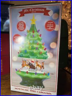 Mr. Christmas Nostalgic Tree Carousel Christmas Decoration, Multi