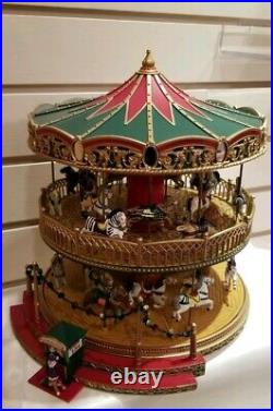 Mr. Christmas Nottingham Fair Double Decker Holiday Music Light Up Carousel
