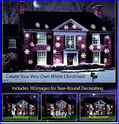 Mr. Christmas Panoramic Holiday Motion Outdoor Projector House Yard Decoration