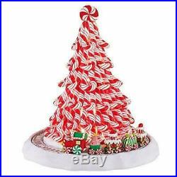 Mr. Christmas Peppermint Tree with Train Holiday NEW Plays 15 Christmas Carols