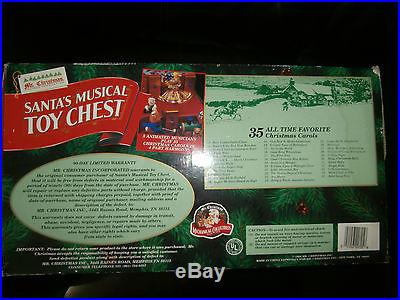 Mr. Christmas Santa's Musical Toy Chest with box Vintage works great