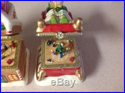 Mr. Christmas Set of 4 Porcelain Music Box Ornaments New No Box