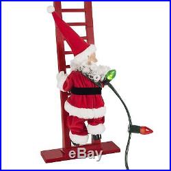 Mr. Christmas Super Climbing Santa Clause On Ladder Musical With Lights 15 Songs