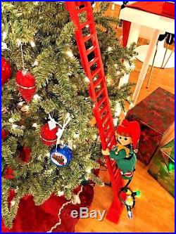 Mr. Christmas Super Climbing Stepping Elf Figurine Holiday Decor 43 Tall