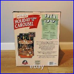 Mr Christmas Vintage Holiday Around The Carousel Musical Boardwalk Xmas