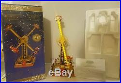 Mr Christmas WORLDS FAIR STARSHIP ROCKET RIDE Action/Lights Music Box AS IS