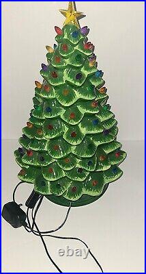 Mr. Christmas ceramic Nostalgic Christmas Tree 24 inch Green Holiday Decoration