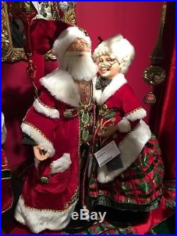 Mr & Mrs Santa Dolls Christmas 30 Katherines Collection 28-728465 & 28-728466