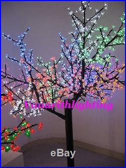 Multi-colored LED Christmas artificial cherry blossom tree light 6.5ft 864LEDs